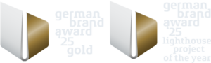 German brand award - Gold 2025 + Lighthouse project of the year 2025